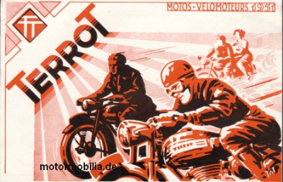 Terrot  Motorrad Prospekt 8 Seiten  1951  ter-p51